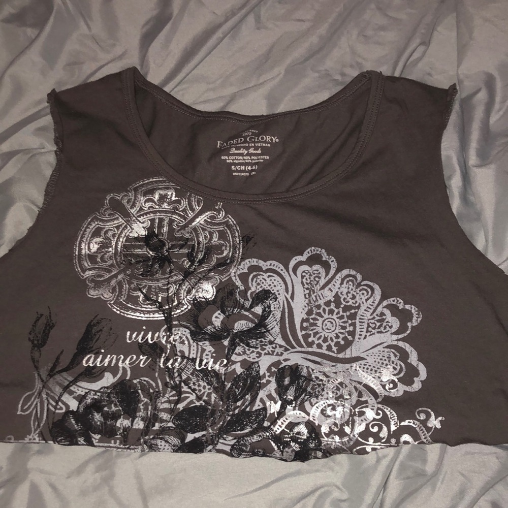 Cute cropped by me and cut, I love it it’s just I don’t wear it anymore.